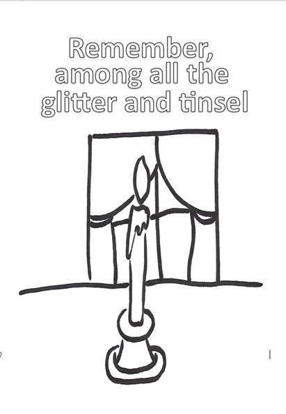 Card to Color - Candle