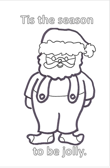 Card to Color - Jolly