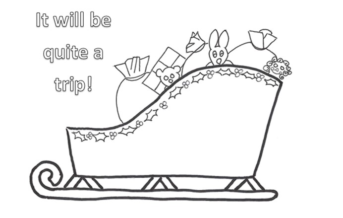 Card to Color - Sleigh